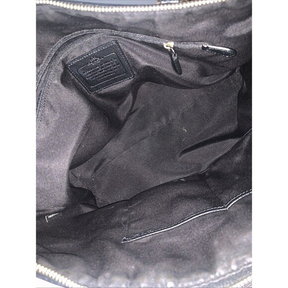 Women's Coach bag  Ava Chain Tote Signature Canvas in Brown/Black Authentic - Picture 6 of 15